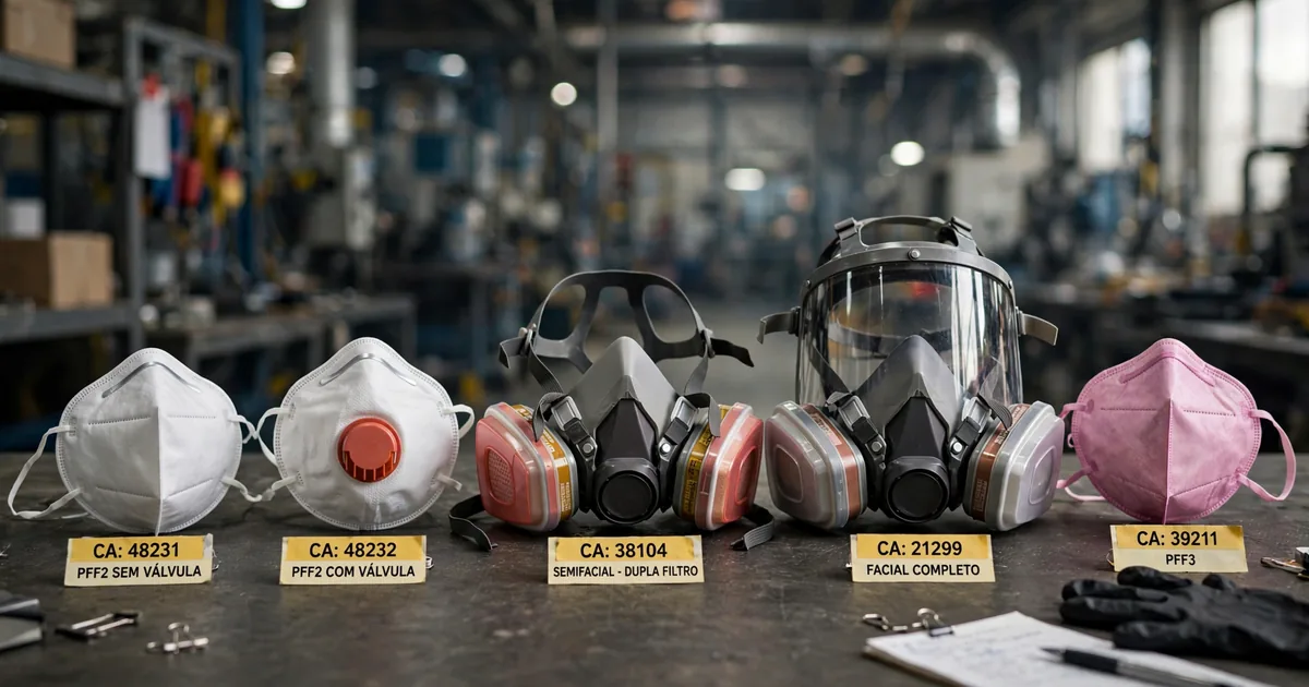 Respiradores e Máscaras de Proteção: Guia Completo para Uso Industrial