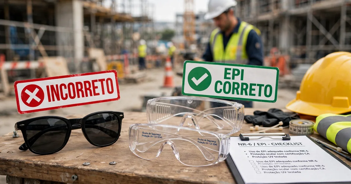 O Perigo dos Óculos de Sol no Trabalho: Um Caso Real Sobre o Uso Incorreto de EPI