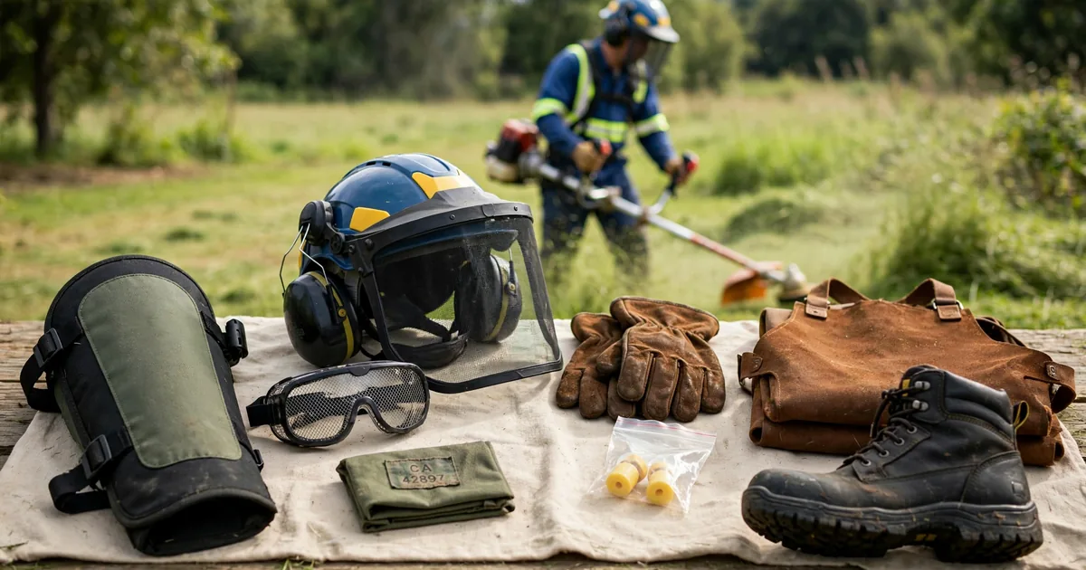 EPIs para profissionais de jardinagem e roçagem: equipamentos, riscos e cuidados