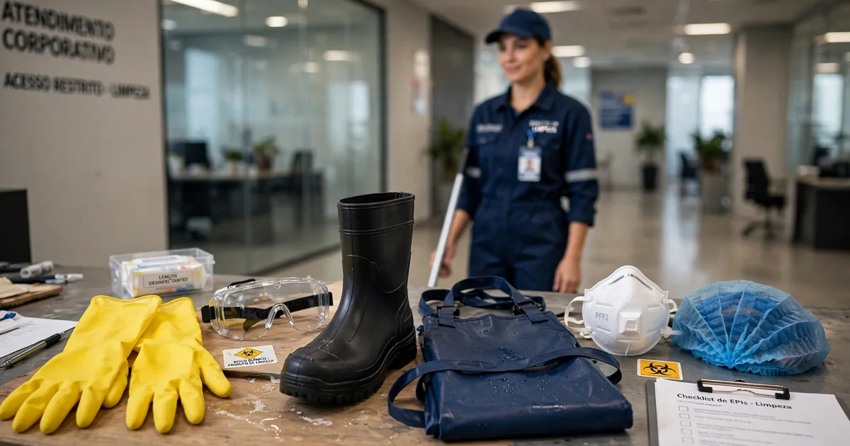 EPIs em Serviços de Limpeza: os riscos que muitas vezes passam despercebidos